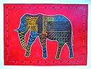 Elephant on Red